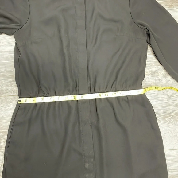 Banana Republic Long Sleeve Black Collared Shirt Dress 4P - Picture 11 of 16